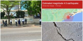 Earth tremor hits some parts of Ghana's capital Accra