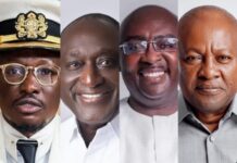 Ghana presidential candidates confirmed by the EC.