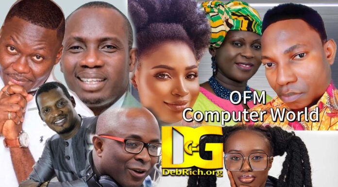 Arnold Baidoo, Counsellor Lutterodt, Kwasi Enerst, Akwasi Aboagye, QueenLet, Esther Smith, Dr Debrich Jeremiah, Tilly Akua, OFM Computer World