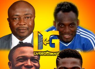 Abedi Ayew Pelé, Michael Essien, Baba Yara, Daniel Opare