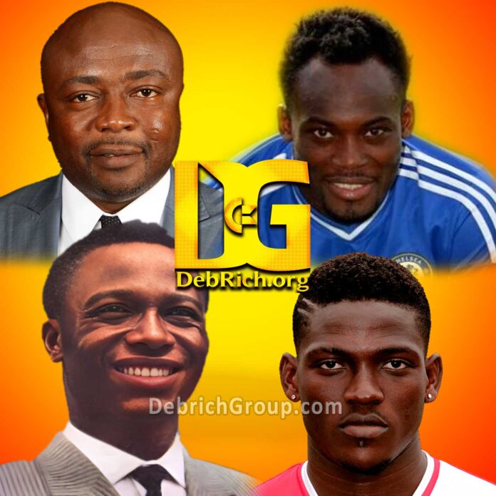 Abedi Ayew Pelé, Michael Essien, Baba Yara, Daniel Opare