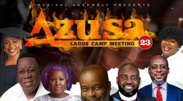 AZUSA 23 LAGOS: Minister Yadah, Bishop Fred Addo, Pastor Emmy Madubuko, Apostle Anselm Madubuko, Bishop Wale Ajayi, Apostle Flourish Peters, Minister Ighosa Obaroh