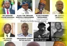 Ghana Helicopter Crash, Edward Omane Boamah, Alhaji Ibrahim Murtala Muhammed, Alhaji Muniru Mohammed, Samuel Sarpong, Samuel Aboagye, Peter Bafemi Anala, Ernest Addo Mensah