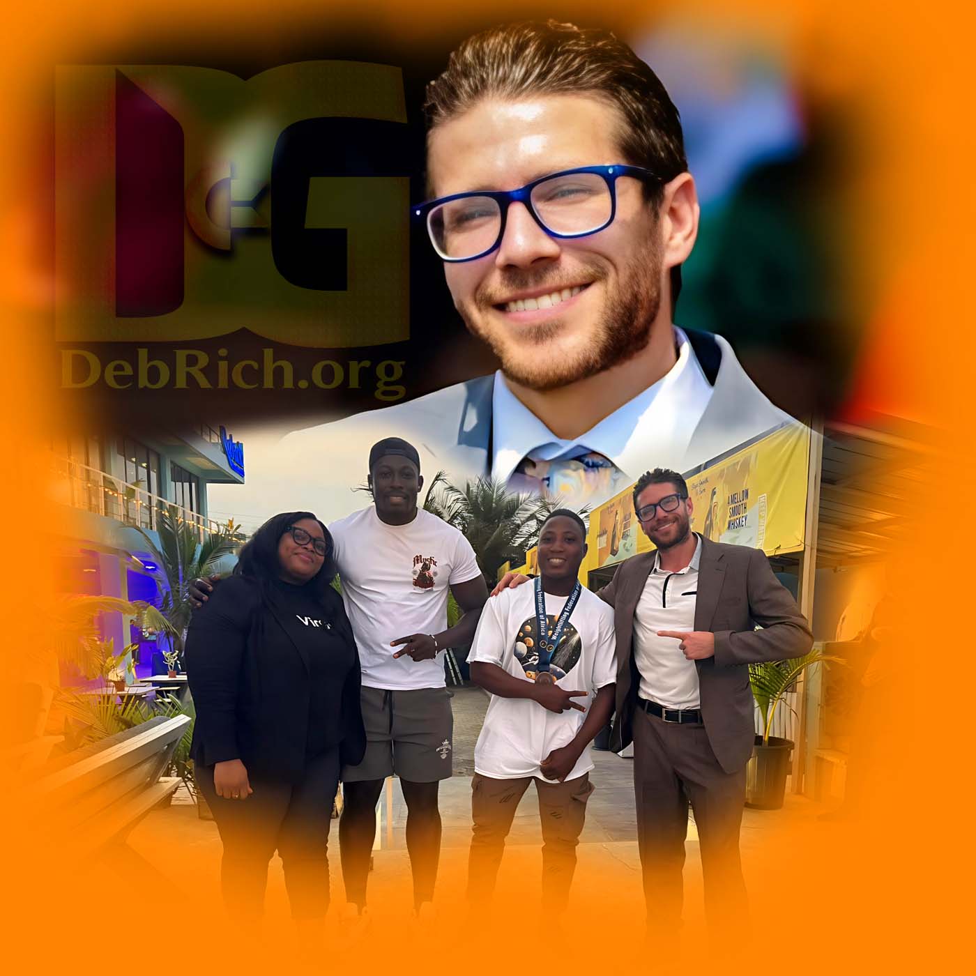 Marie Korkor Agbah-Hughes, Gabriel Owusu, Emmanuel Alottey, Manager Kevin Frey