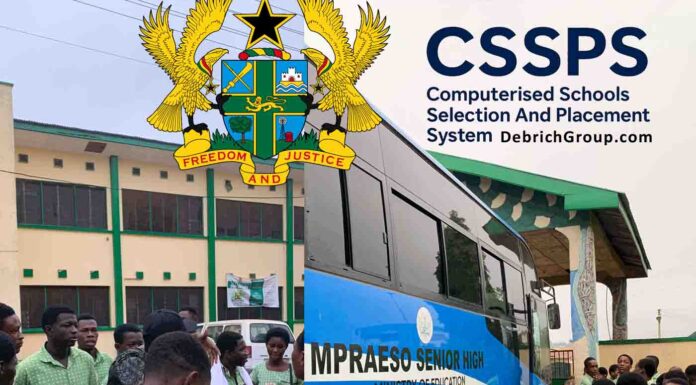 Ghana Schools Placement, Self Placement System, Check Placement, CSSPS Website
