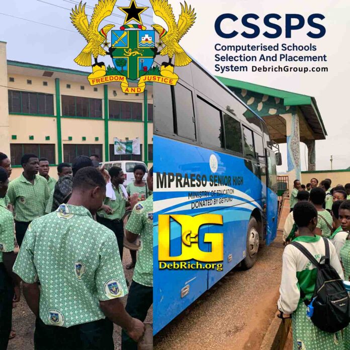 Ghana Schools Placement, Self Placement System, Check Placement, CSSPS Website