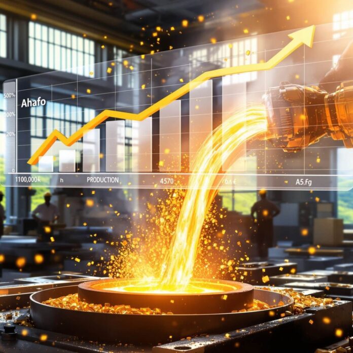 Ahafo North Gold Project in Ghana: Newmont Makes First Gold Pour Newmont Makes First Gold Pour, Newmont Ahafo North Ghana, Newmont Gold Mining