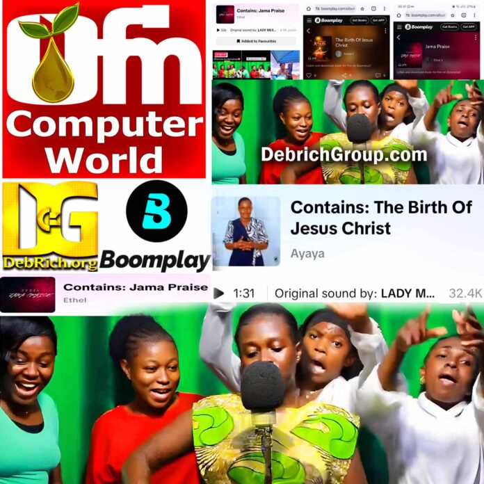 OFM Computer World, Boomplay, Multi Debrich Group, Jama Praise by Lady Mercy, Ethel, Ayaya