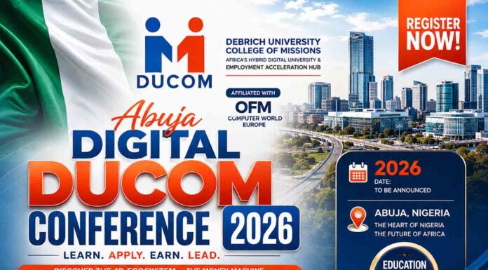 DUCOM 4D Ecosystem, DUCOM Digital Dollar Drive, Abuja Digital DUCOM Conference 2026, Debrich University College of Missions